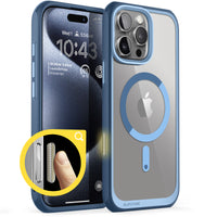 UB Mag 透色磁吸防摔殼 iPhone 16 Pro Max｜相機按鍵－天藍
