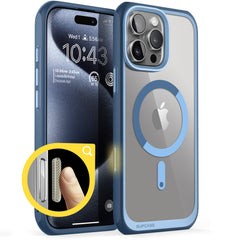 SUPCASE UB Mag 透色磁吸防摔殼 iPhone 16 Pro Max｜相機按鍵－天藍