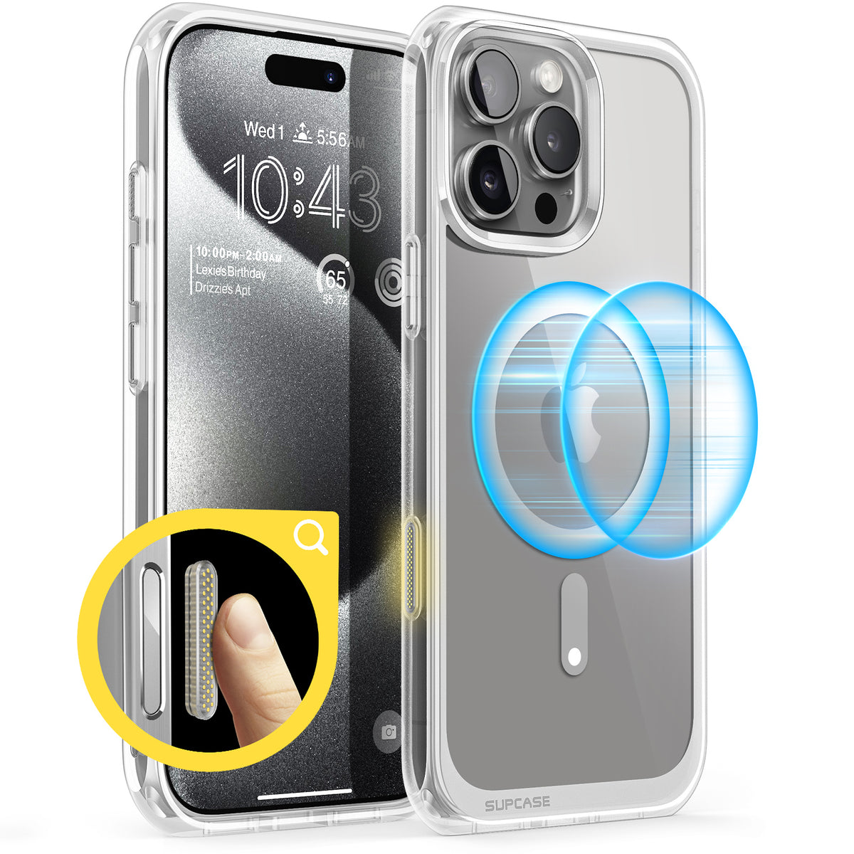 SUPCASE UB Mag 透色磁吸防摔殼 iPhone 16 Pro Max｜相機按鍵－透明色 圖3