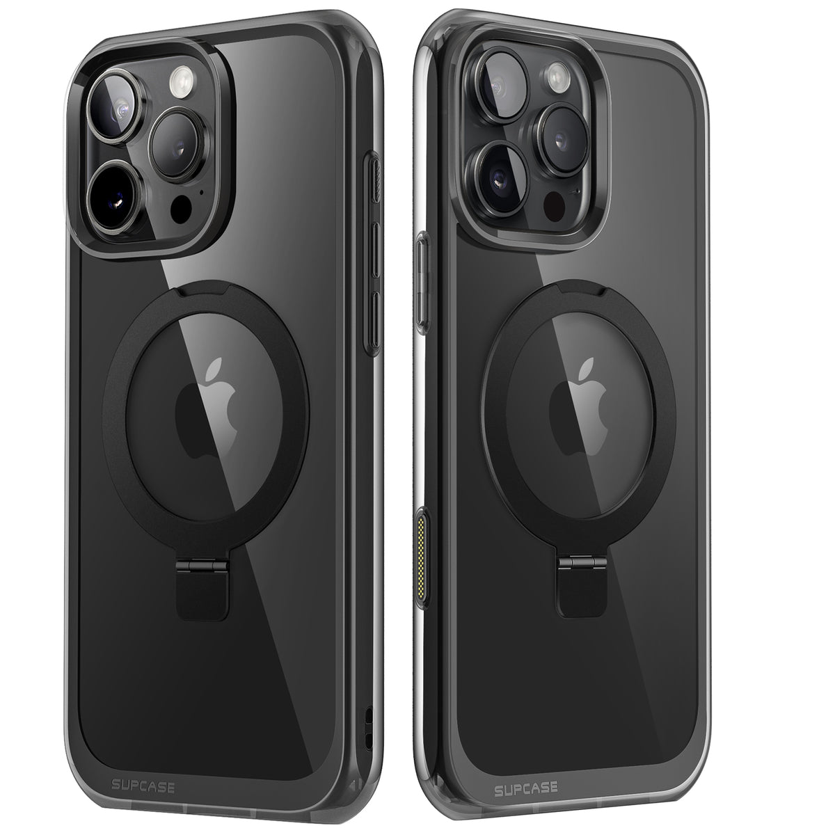 SUPCASE UB Mag Stand 透色磁吸支架軍規防摔殼 iPhone 16 Pro｜相機按鍵－黑色 圖3