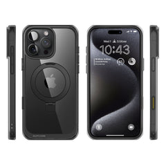 SUPCASE UB Mag Stand 透色磁吸支架軍規防摔殼 iPhone 16 Pro｜相機按鍵－黑色 圖5