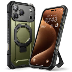 SUPCASE UB Grip 頂級磁吸支架軍規防摔殼 iPhone 17 Pro｜相機按鍵－綠色 圖3