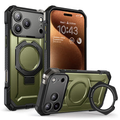 SUPCASE UB Grip 頂級磁吸支架軍規防摔殼 iPhone 17 Pro｜相機按鍵－綠色