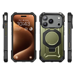 SUPCASE UB Grip 頂級磁吸支架軍規防摔殼 iPhone 17 Pro｜相機按鍵－綠色 圖4