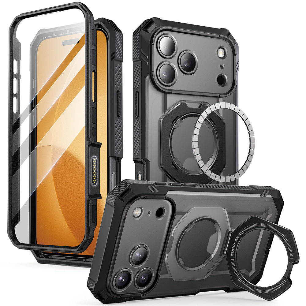 SUPCASE UB Grip Pro 極致磁吸支架軍規防摔殼 iPhone 17 Pro Max｜相機按鍵－黑色 圖4