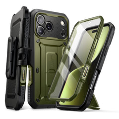 SUPCASE UB Pro 全面防護支架軍規防摔殼 iPhone 17 Pro Max－綠色