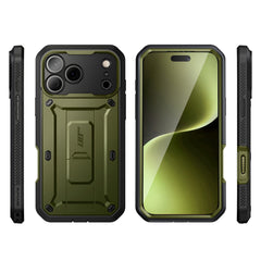 SUPCASE UB Pro 全面防護支架軍規防摔殼 iPhone 17 Pro－綠色 圖3