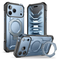 UB Grip 頂級磁吸支架軍規防摔殼 iPhone 18/17 Pro Max｜相機按鍵－藍色