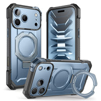 UB Grip 頂級磁吸支架軍規防摔殼 iPhone 18/17 Pro｜相機按鍵－藍色