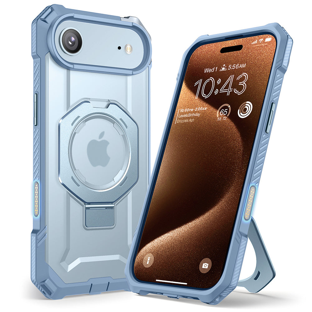 SUPCASE UB Grip 頂級磁吸支架軍規防摔殼 iPhone Air｜相機按鍵－天藍 圖3