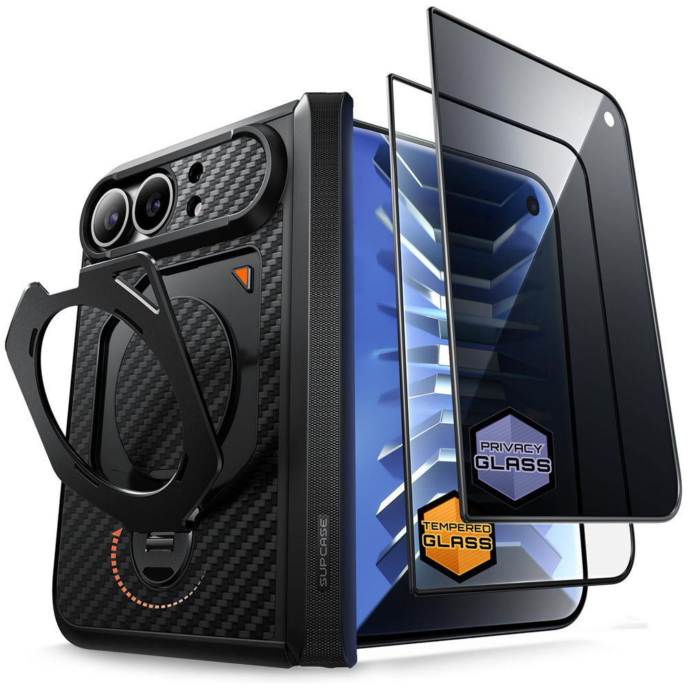 SUPCASE UB Aero 支架軍規防摔殼 iPhone Duo｜相機按鍵－碳纖維