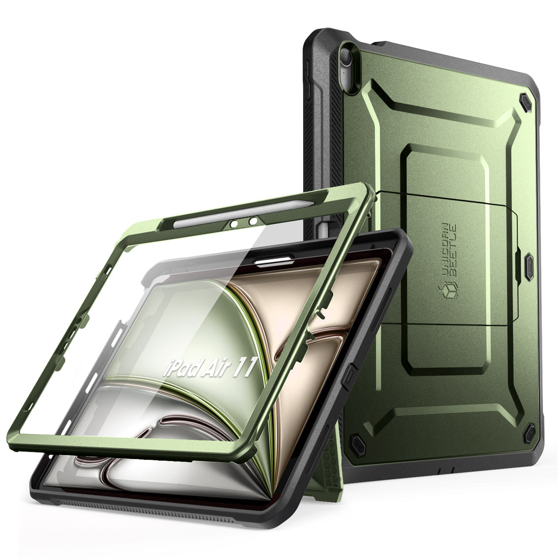SUPCASE UB Pro 筆槽防摔保護殼 iPad Air 11吋 (2025/2024)－綠色