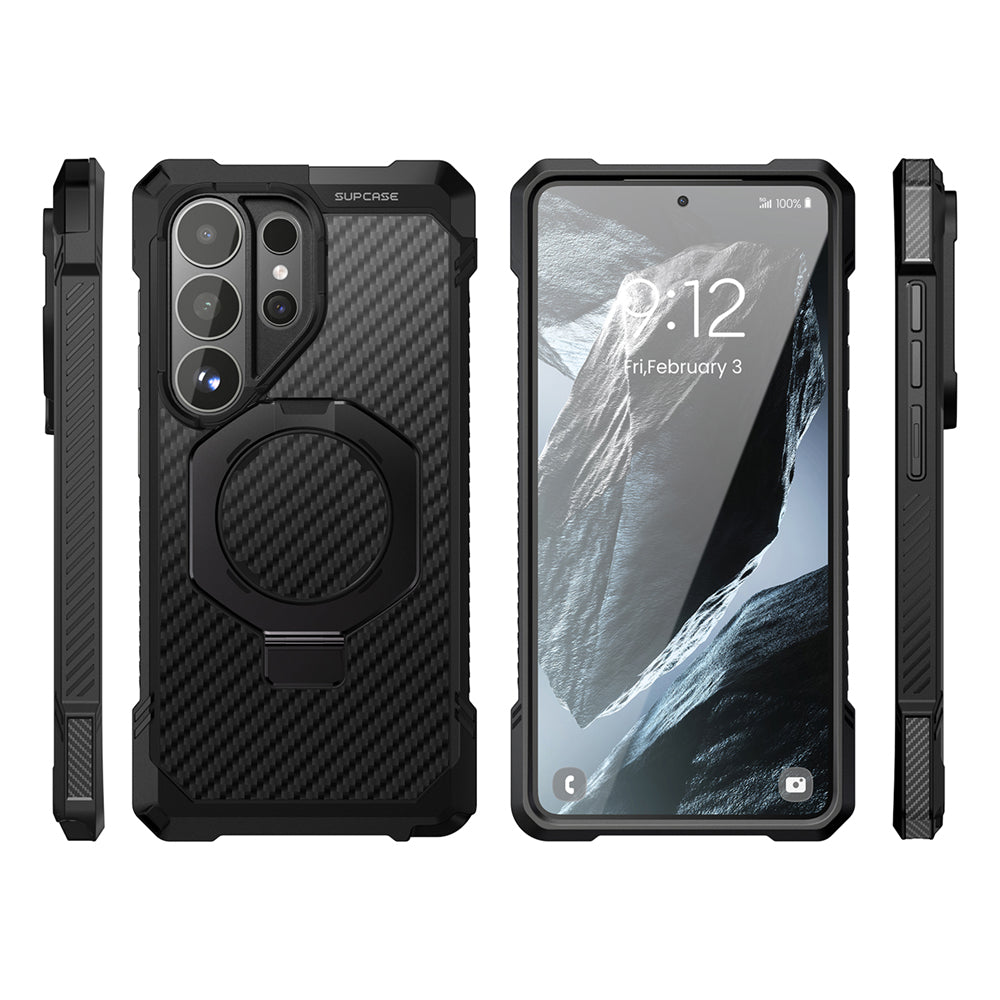 SUPCASE UB Grip 頂級磁吸支架軍規防摔殼 Samsung Galaxy S26 Ultra－碳纖維 圖3