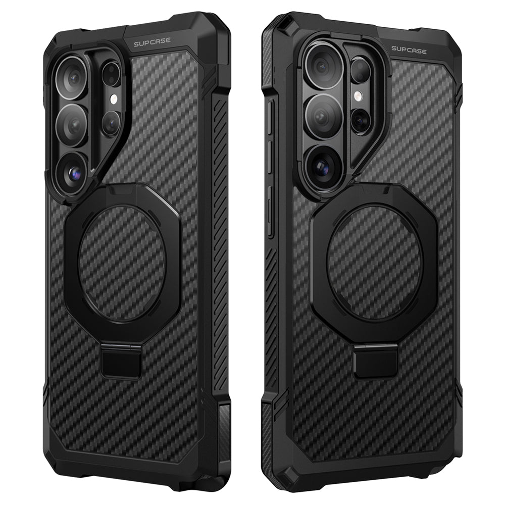 SUPCASE UB Grip 頂級磁吸支架軍規防摔殼 Samsung Galaxy S26 Ultra－碳纖維 圖2