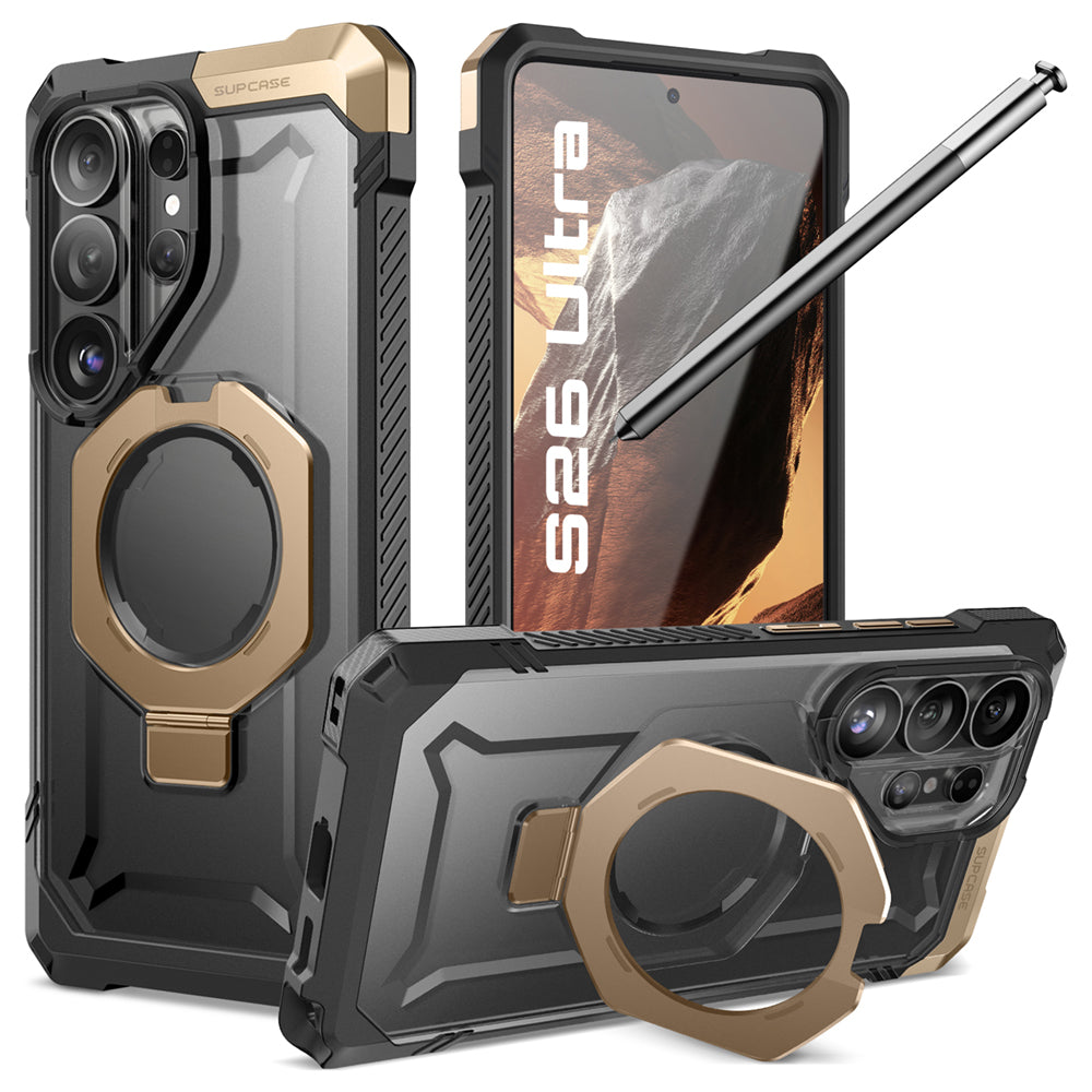 SUPCASE UB Grip 頂級磁吸支架軍規防摔殼 Samsung Galaxy S26 Ultra－沙色