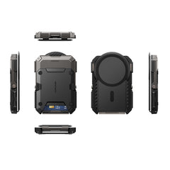 SUPCASE MagSafe 碳纖維磁吸卡夾支架－碳纖維黑 圖4
